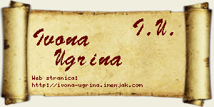 Ivona Ugrina vizit kartica